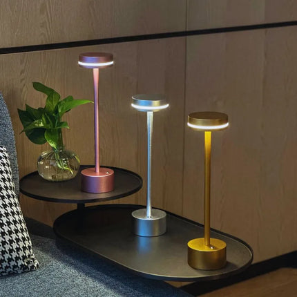 Rechargeable LED Table Lamp with Touch Control | Dimmable Ambient Lighting for Versatile Home Decor