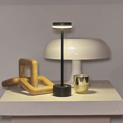 Rechargeable LED Table Lamp with Touch Control | Dimmable Ambient Lighting for Versatile Home Decor
