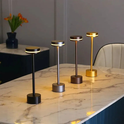 Rechargeable LED Table Lamp with Touch Control | Dimmable Ambient Lighting for Versatile Home Decor