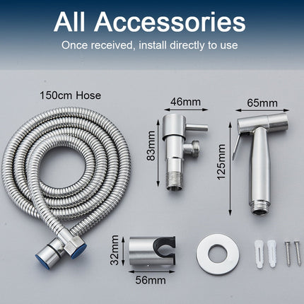 Bidet Toilet Sprayer, Stainless Steel Bidet Sprayer for Toilet with Hose – image 5