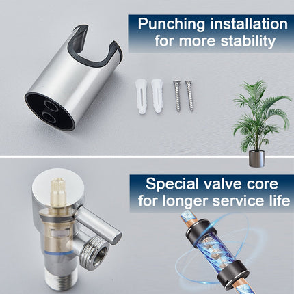 Bidet Toilet Sprayer, Stainless Steel Bidet Sprayer for Toilet with Hose – image 6