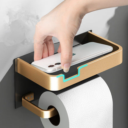 Toilet Paper Holder with Phone Holder, Bathroom Tissue Holder