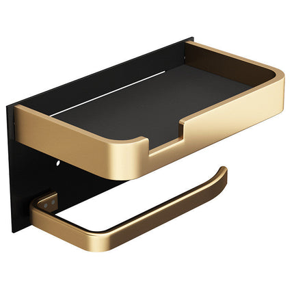 Toilet Paper Holder with Phone Holder, Copper Toilet Paper Rack – image 5