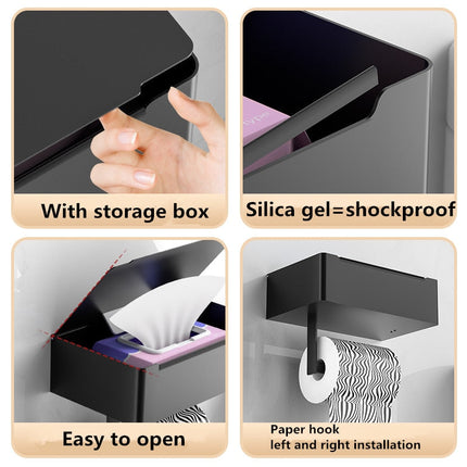 Toilet Paper Holder with Wipes Dispenser – image 4