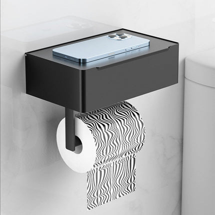 Toilet Paper Holder with Wipes Dispenser, Stainless Steel Toilet Roll Holder with Storage Rack, Bathroom Tissue Holder