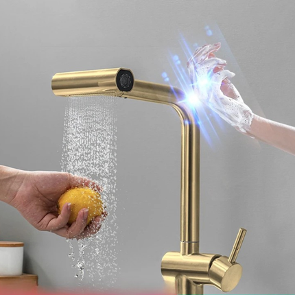 Kitchen Faucet with Sprayer, Stainless Steel Kitchen Sink Faucet with Touchless Sensor – image 13