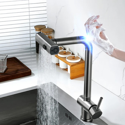 Stainless Steel Kitchen Sink Faucet with Touchless Sensor – image 11