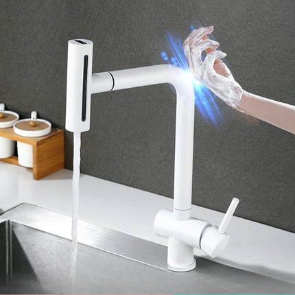 Stainless Steel Kitchen Sink Faucet with Touchless Sensor – image 7