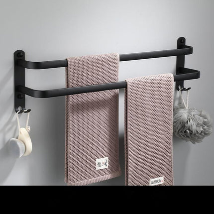Wall Mounted Towel Rack for Bathroom, Single Double or Three Rod Bath Towel Rack – image 6