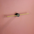 Black Base Gold Bar 40cm/16in
