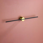Gold Base Black Bar 50cm/20in