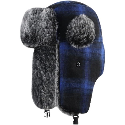 Trapper Hat, Faux Fur Winter Hat with Ear Flaps, Ushanka Russian Hat for Men and Women