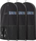 Garment Bags for Travel, Suit Bags with Clear Window and Accessory Pockets, Hanging Clothing Storage Bag