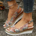 Womens Sandals, Comfort Sandals with Low Block Heel and Cushioned Insole