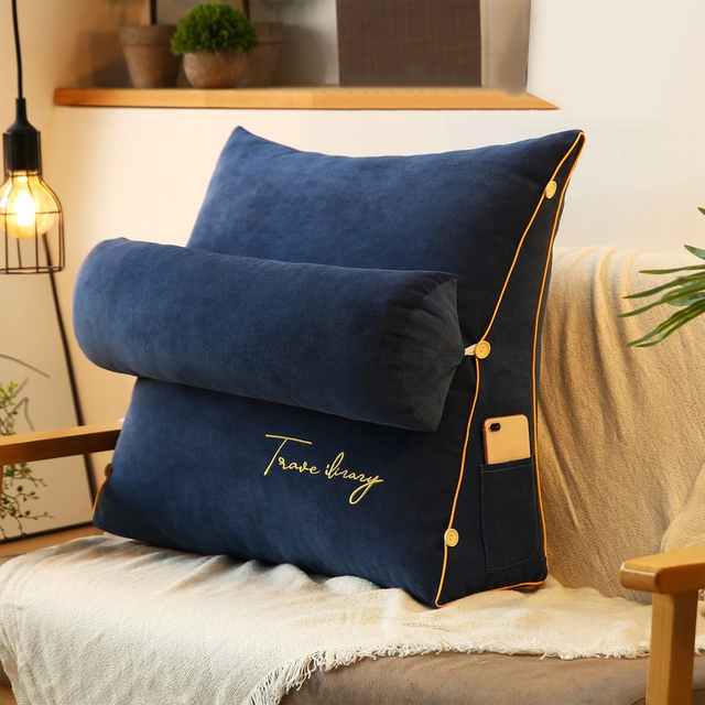 Backrest Cushion Memory Foam, Bed Wedge Pillow for Reading in Bed