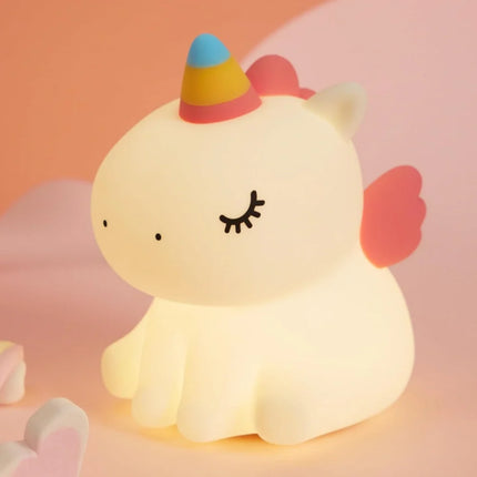 SqueezeBuddies Night Light with Adjustable Brightness | Portable Rechargeable Light for Cozy Bedtime Atmosphere