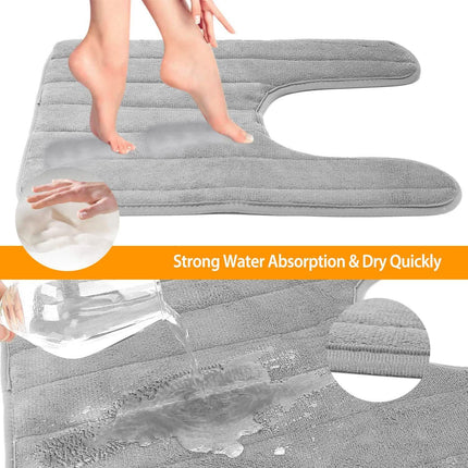 Bathroom Mats, Coral Velvet Toilet Mat – image 7