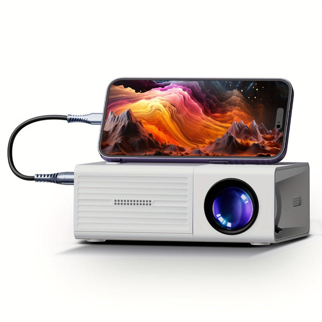 Portable Projector, Mini Projector with HDMI and USB, Outdoor Projector for Home Cinema and Movies