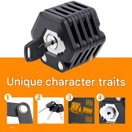 Heavy Duty Bike Lock, Anti Theft Chain Lock with Anti Drill Keyhole – image 7
