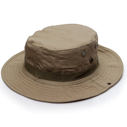 Sun Hats for Men and Women, Tactical Boonie Hat with Vents and Chin Strap – image 12