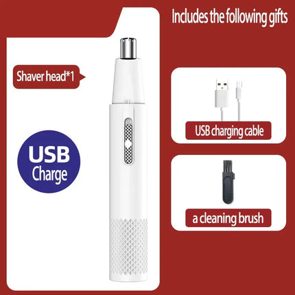 Electric Nose Hair Trimmer, USB Rechargeable Nose Trimmer with Stainless Steel Blades, Mini Nose Hair Remover – image 7