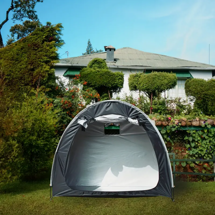 Waterproof Bike Storage Tent for 2 Bicycles, Portable Bike Cover with Carry Bag