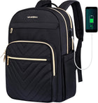 Travel Backpack, Laptop Bag for Women with USB Charging Port, Water Resistant Laptop Backpack, Book Bag for School
