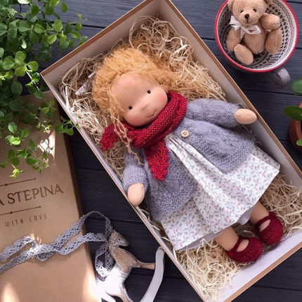 Waldorf Doll, Soft Doll with Clothes – image 8