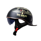 Motorcycle Half Helmet with Visor, DOT Approved Helmet