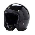 DOT Approved Motorcycle Helmet, Low Profile Motorcycle Helmet with Fiberglass Shell, Vintage Biker Helmet