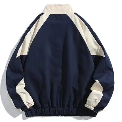 Versatile Windbreaker Jacket, Lightweight Jacket with Color Block Design