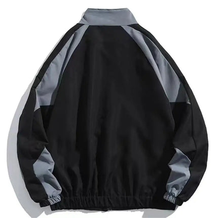 Versatile Windbreaker Jacket, Lightweight Jacket with Color Block Design – image 4