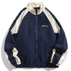 Versatile Windbreaker Jacket, Lightweight Jacket with Color Block Design, Light Rain Jacket for Wind and Rain Protection