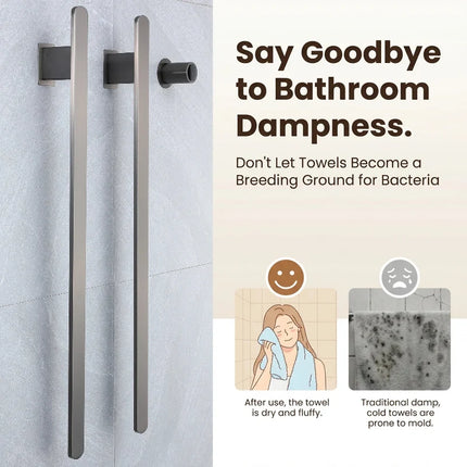 Towel Warmers, Wall Mounted Electric Towel Warmer with Timer