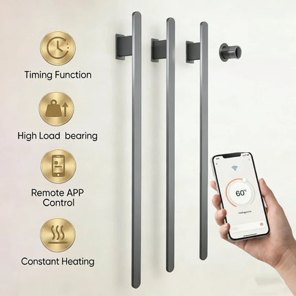 Towel Warmers, Heated Towel Rack for Bathroom in Stainless Steel