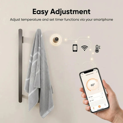 Towel Warmers, Heated Towel Rack for Bathroom in Stainless Steel – image 7