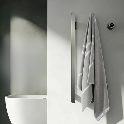 Towel Warmers, Wall Mounted Electric Towel Warmer with Timer, Heated Towel Rack for Bathroom in Stainless Steel