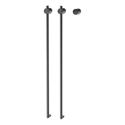 Vertical Heated Towel Rack, Wall Mounted Electric Towel Warmer with Timer – image 6