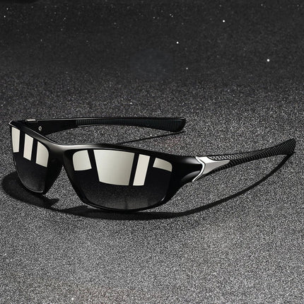 Polarized Sunglasses, Wraparound Sunglasses with Rubberized Nose Bridge – image 5