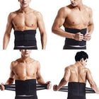 Waist Trainer for Men, Sweat Waist Trimmer Belt for Workout, Back Support Belt for Abdomen and Lower Back