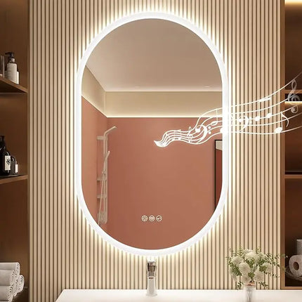 Lighted Vanity Mirror for Bathroom, LED Bathroom Mirror with Lights and Anti Fog – image 10