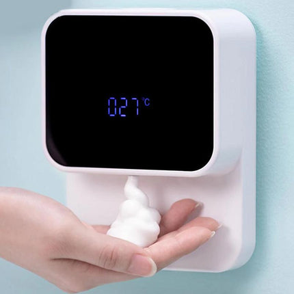Foam Soap Dispenser Wall Mount, Touch Free Automatic Soap Dispenser, Foaming Hand Soap Dispenser for Bathroom