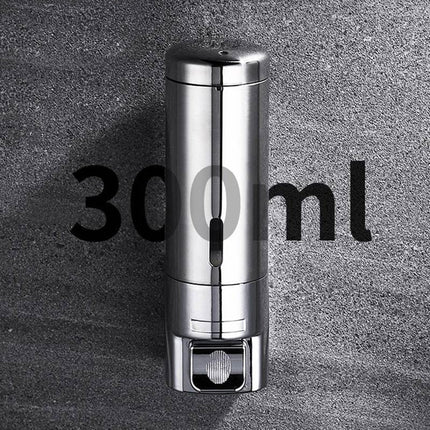 Wall Mounted Soap Dispenser, 10 oz Stainless Steel Hand Soap Dispenser for Bathroom with Push Button – image 4