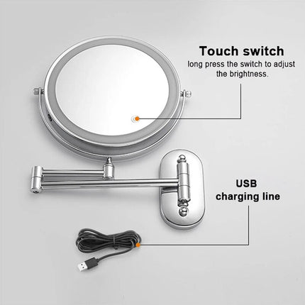 Lighted Vanity Mirror, Wall Mounted Makeup Mirror with Lights – image 6