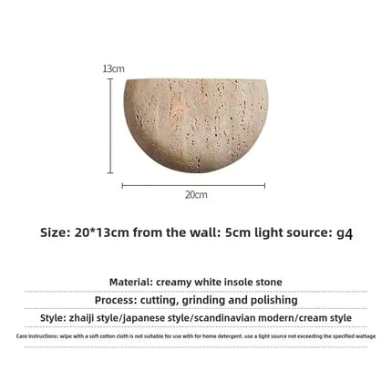 Minimalist | Wall Light Sconce with Textured Plaster Finish | Soft Ambient Illumination for Tranquil Spaces