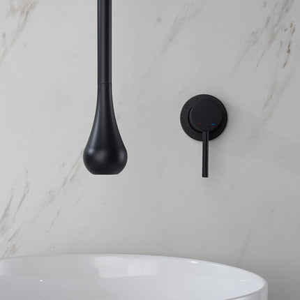 Ceiling Mounted Bathtub Faucet, Single Handle Bathroom Faucet in Brass