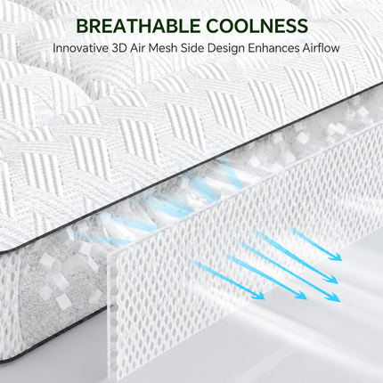 Comfort Cloud | 3-Inch Pillow Top Bamboo Mattress Topper | Breathable Design for Ultimate Sleep Comfort
