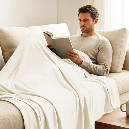 Cozy Haven | Cooling Blanket for Hot Sleepers with Breathable Fabric | Lightweight Throw for Comfort and Relief