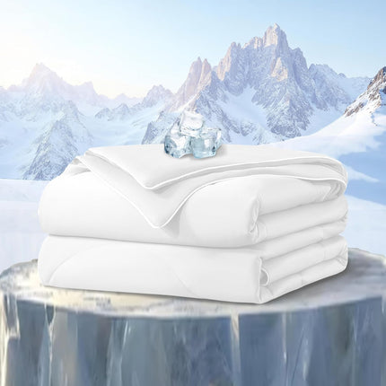 Cool Comfort | Cooling Comforter for Hot Sleepers with Breathable Fabric | Lightweight Summer Blanket for Night Sweats