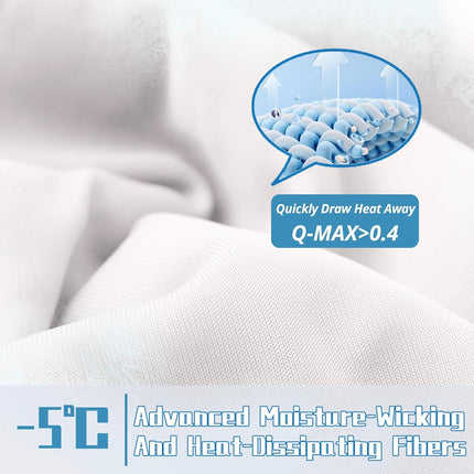 Cooling Comforter Set | Lightweight Cooling Blanket with Cooling Pillowcases | Moisture-Wicking Fabric for Hot Sleepers